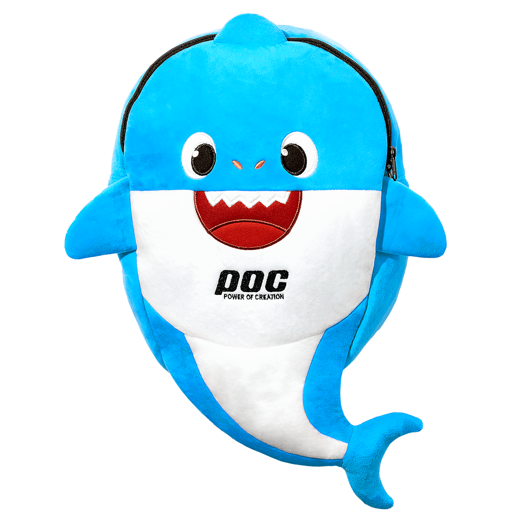 Balo cá mập màu xanh dương