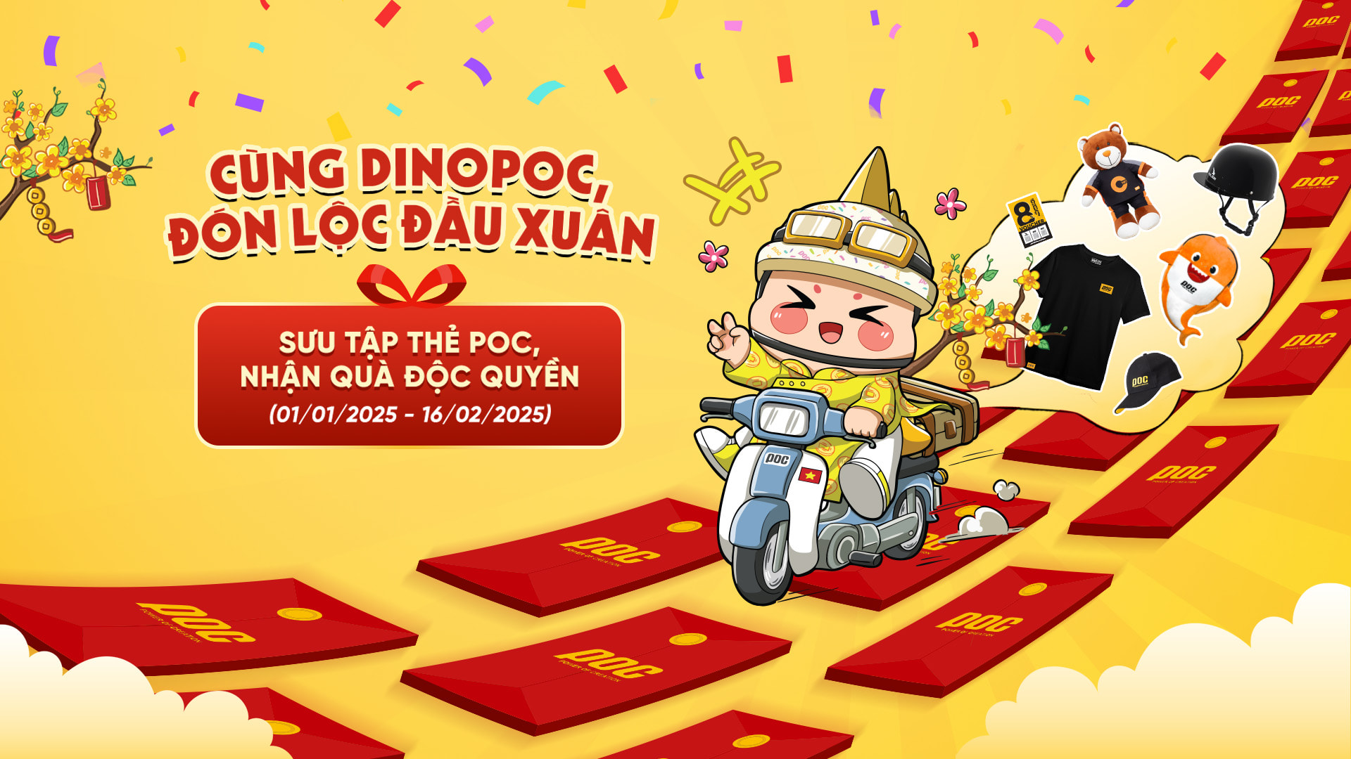 Cùng Dino POC đón lộc đầu xuân