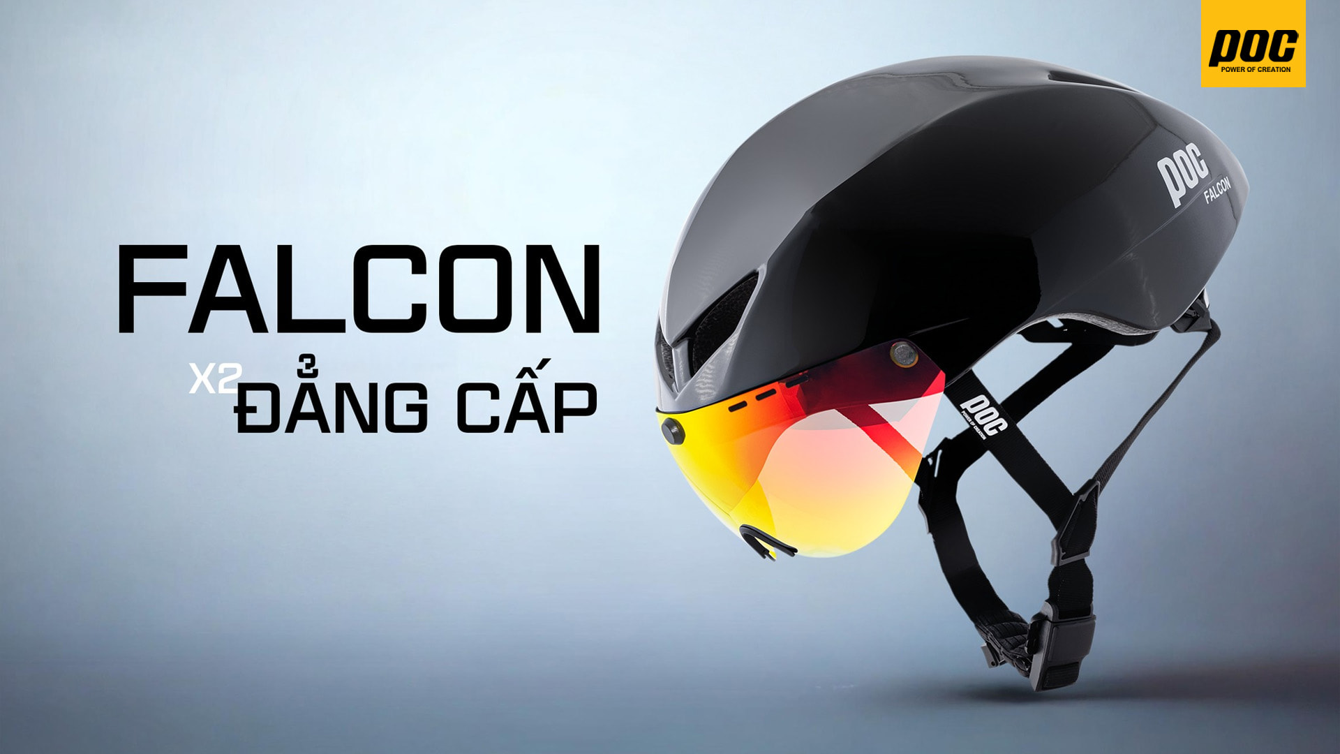 mũ bảo hiểm xe đạp cao cấp POC Falcon